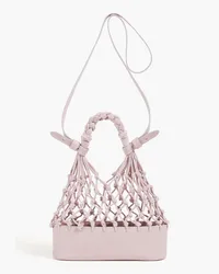 Zimmermann Macramé and leather tote - Purple Purple