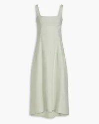 Another Tomorrow Linen midi dress - Green Green