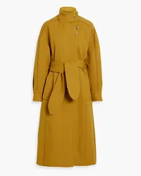 Zimmermann Belted twill coat - Yellow Yellow