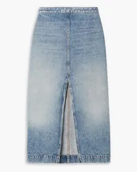 KHAITE Fraser denim midi skirt - Blue Blue