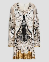 Valentino Garavani Embellished tulle mini dress - Multicolor Multicolor