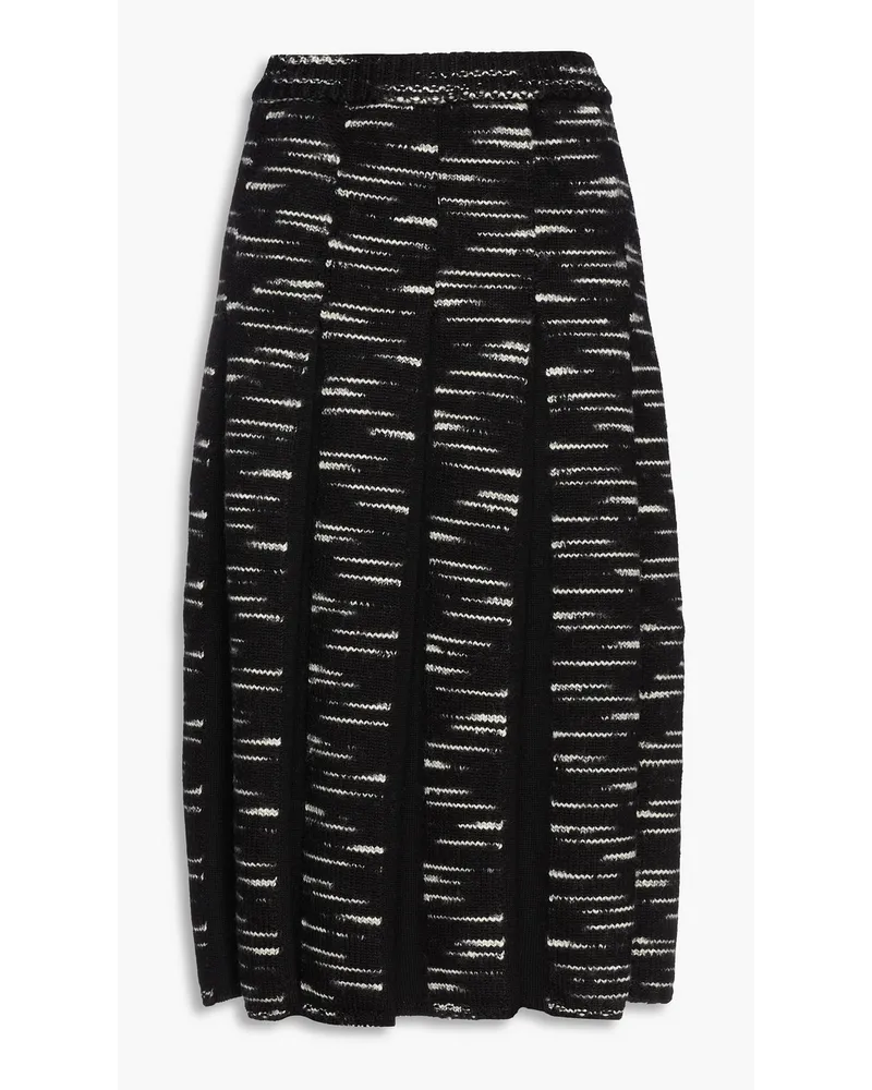 Joseph Space-dyed wool-blend midi skirt - Black Black