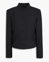 Theory Wool-blend crepe jacket - Black Black