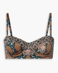 Ulla Johnson Zahara printed underwired bikini top - Brown Brown