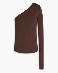 BITE Studios One-shoulder jersey top - Brown Brown