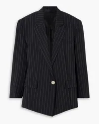 ATTICO Glen pinstriped woven blazer - Blue Blue