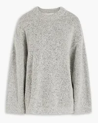 TOVE Mélange bouclé-knit merino wool-blend sweater - Gray Gray