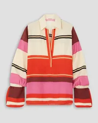 Johanna Ortiz Peruda striped satin-jacquard blouse - Multicolor Multicolor