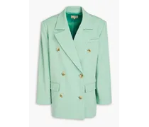 Harat oversized double-breasted wool-blend blazer - Green