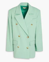 Loulou Studio Harat oversized double-breasted wool-blend blazer - Green Green