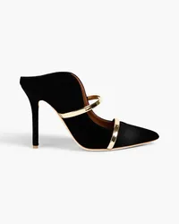 Malone Souliers Maureen 100 velvet mules - Black Black