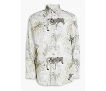 Printed cotton shirt - Gray