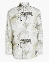 Etro Printed cotton shirt - Gray Gray