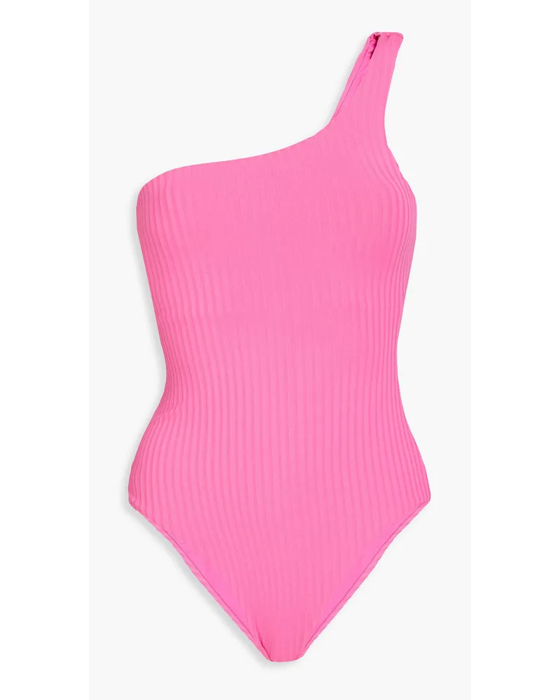 Melissa Odabash Palermo one-shoulder ribbed swimsuit - Pink Pink