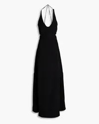 Victoria Beckham Cutout cady maxi dress - Black Black