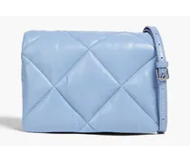 Brynn quilted leather shoulder bag - Blue