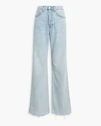 Veronica Beard Faded high-rise wide-leg jeans - Blue Blue