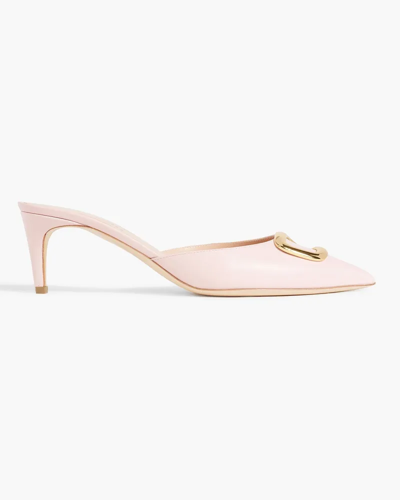 Rupert Sanderson Elsa embellished leather pumps - Pink Pink