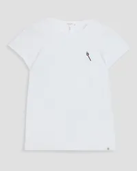 Rag & Bone Matchstick embroidered cotton-jersey T-shirt - White White