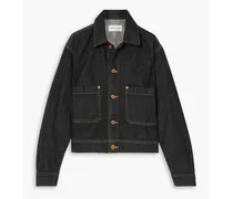 Thompson cropped denim jacket - Black