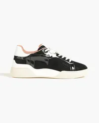 TOD'S PVC-trimmed mesh sneakers - Black Black