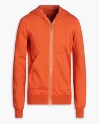 Rick Owens Cotton-fleece zip-up hoodie - Orange Orange