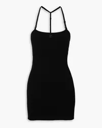 Courrèges Ribbed-knit mini dress - Black Black