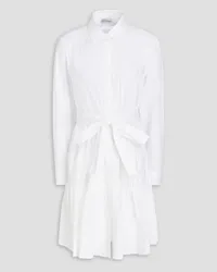 RED Valentino Stretch cotton-blend mini shirt dress - White White