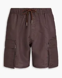 Jacquemus Mid-length embroidered swim shorts - Brown Brown