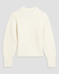 Chinti & Parker Aran cable-knit wool sweater - White White