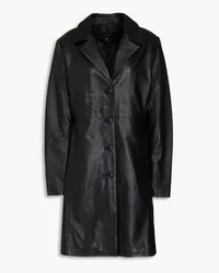 MUUBAA Leather coat - Black Black