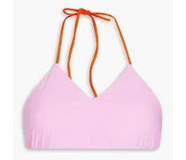 Ava two-tone bikini top - Pink