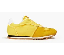 Shell and suede sneakers - Yellow
