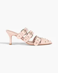 RED Valentino Studded leather mules - Pink Pink