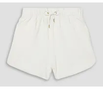 Avriel cotton-terry shorts - White