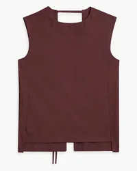 Loulou Studio Vomo cutout twill top - Burgundy Burgundy