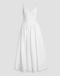 NICHOLAS Becker cotton-poplin midi dress - White White