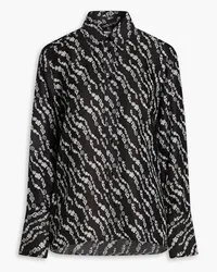 Sandro Printed jacquard shirt - Black Black