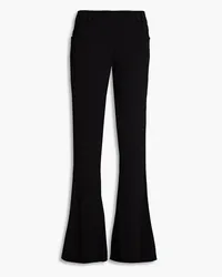 Balmain Crystal-embellished crepe flared pants - Black Black