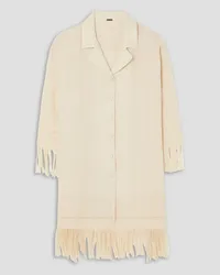 Adam Lippes Siwa fringed gauze shirt - White White