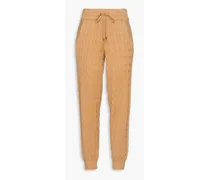 Auden cable-knit track pants - Brown