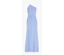 Silk-crepe gown - Blue