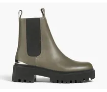 Leather chelsea boots - Green
