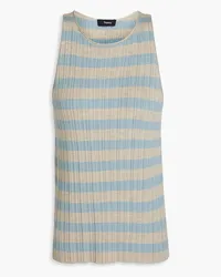 Theory Striped wool tank - Blue Blue