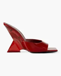 ATTICO Cheope patent-leather mules - Red Red