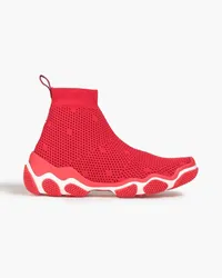 RED Valentino Glam Run mesh high-top sneakers - Red Red