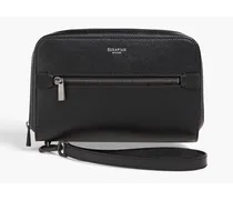 Stepan textured-leather pouch - Black - OneSize
