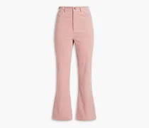 Maggy cotton-blend corduroy flared pants - Pink