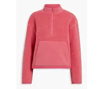 Fleece half-zip sweatshirt - Pink