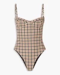 Haight Vintage houndstooth swimsuit - Neutral Neutral